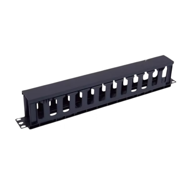 Organizador de cables Teclam TE-CM-09 1UR para rack de cableado estructurado en Ibarra e Imbabura